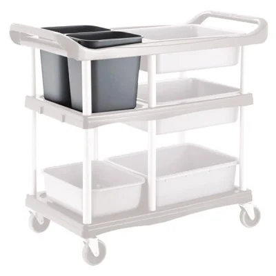 Biradlı Brd-51-03C Servis Arabası Yedek Kovası-Derin 29x21x30 Cm
