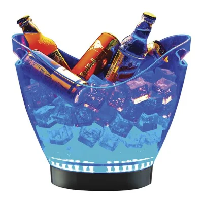 Biradlı Grv-S-106L Led Işıklı Akrilik Şişe Kovası 27x20x23 Cm Kırmızı