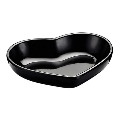 Biradlı Brd-517604 Açık Büfe Minimalist 8X7X1,5 Cm Kalpli Siyah