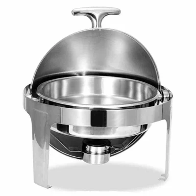 Epinox CDC-6 Chafing Dish Roll Top Yuvarlak Çorbalık 6 L