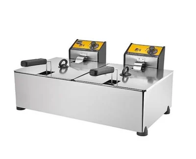 Remta R102 8+8 lt Sanayi Tipi Elektrikli Çiftli Fritöz