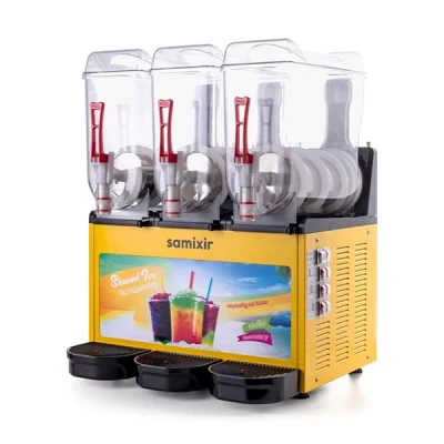 Samixir 12 + 12 + 12 L Slush Triple Allure Buzlu İçecek Dispenseri Sarı