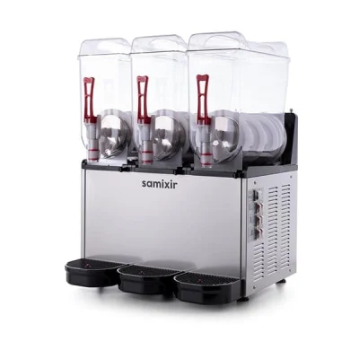 Samixir 12 + 12 + 12 L Slush Triple Buzlu İçecek Dispenseri Inox