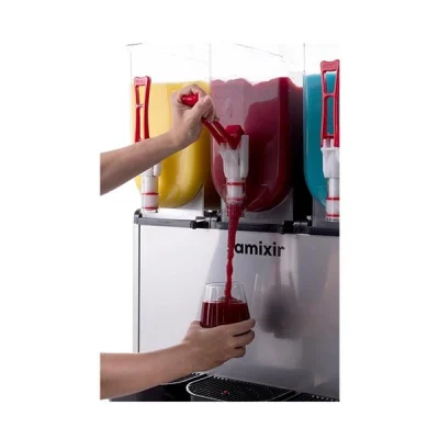 Samixir 12 + 12 + 12 L Slush Triple Buzlu İçecek Dispenseri Inox