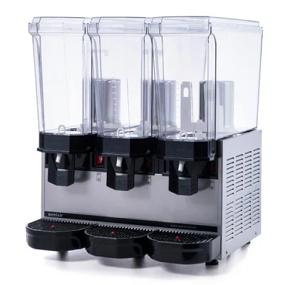 Samixir 20 + 20 + 20 L Klasik Triple Fıskiyeli Soğuk İçecek Dispenseri Inox