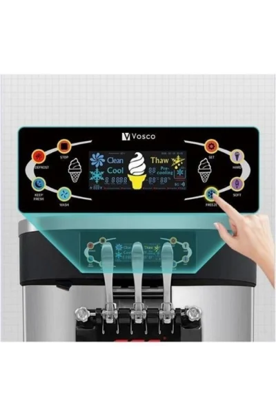 VOSCO  VSC-32F Pro Soft Dondurma Makinesi (Üç Kollu)