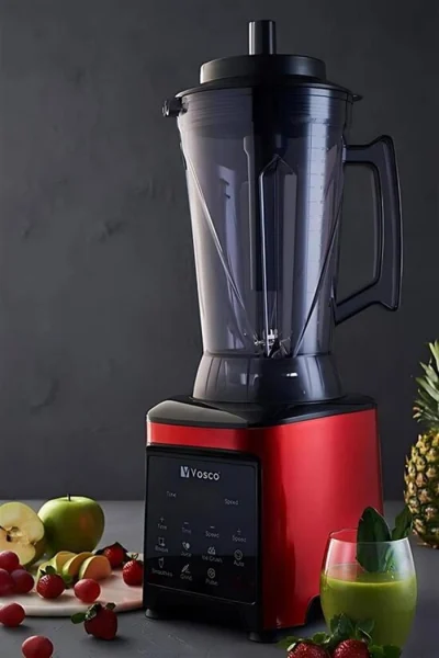 VOSCO VHS-360C Dijital Bar Blender Pro XL (8 Bıçak) Kırmızı