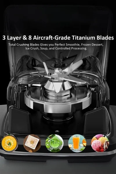 VOSCO VHS-360C Dijital Bar Blender Pro XL (8 Bıçak) Kırmızı