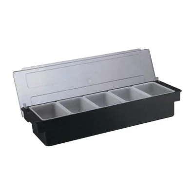 Biradlı Brd-H10313 5 Li  Polikarbon Kapaklı Bar Konteyner 50x16x9 Cm
