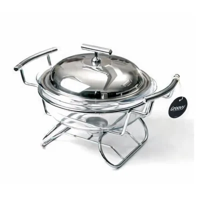 Biradlı Grv-0903 Isıtıcılı Yemek Servis Yuvarlak 1,9 L 33X23,6X20,5 cm