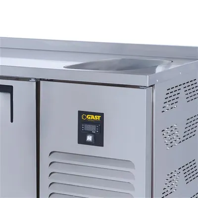 Gast TTEB1300C Tezgah Tipi 3 Kapılı Evyeli Buzdolabı