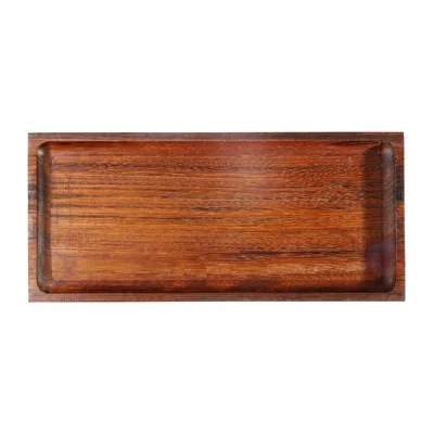 Biradlı Grv-1791 İroko Tabak 35x16 cm