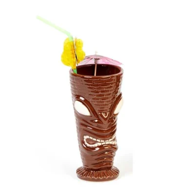 Biradlı Grv-20209 Seramik Tiki Mug 8x17 Cm 350 Cc