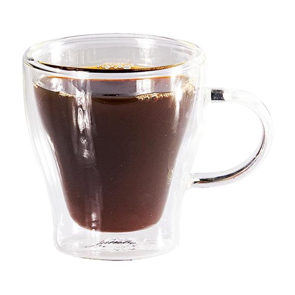 Biradlı Grv-334 Çift Cidarlı Kulplu Espresso Bardak 80 Ml