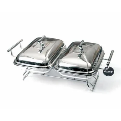 Biradlı Grv-9801 Isıtıcılı Yemek Servis İkili 2X1,6 L 46,5X30,5X18 cm
