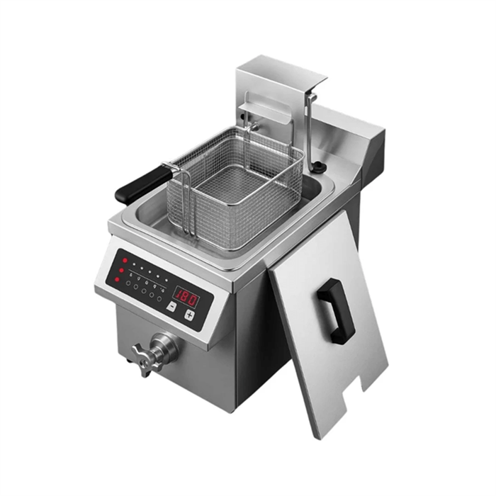 By Kitchen Tezgah Üstü DIF-35A Otomatik Asansörlü İndüksiyonlu Fritöz
