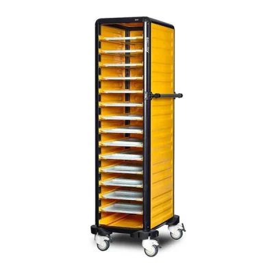 Gastrolley G.SS.150.S.2 150 Tekli Self Servis Arabası 2 Yanı Kapalı 59x71x174cm