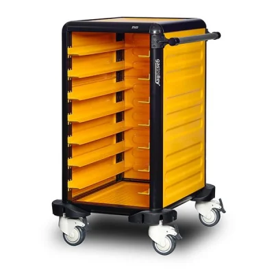 Gastrolley G.ST.75.S.3 75 Tekli Servis Tepsi Arabası  2 Yanı + Arka Kapalı 101x71x99cm
