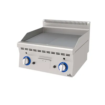 Atalay E AEI-660-ND Elektrikli Pleyt Izgara Yarı Oluklu Yarı Düz Yüzey 60x60x30