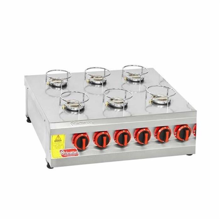 Himaksan KNFOG 6 CE 6 Lı Set Üstü Künefe Ocağı Gazlı Lpg-Ce