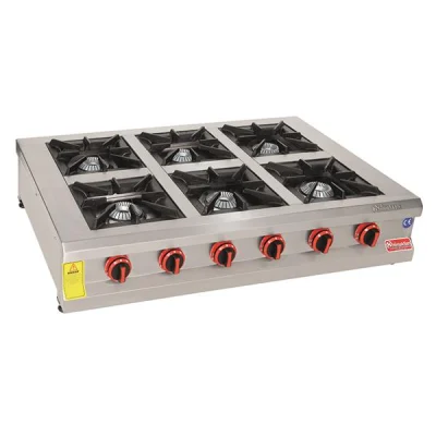 Himaksan SOG 1280 CE 6 Lı Set Üstü Ocak Gazlı Lpg-Ce