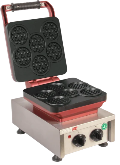 Omake Coin Model Zamanlayıcılı Manuel Waffle Makinesi