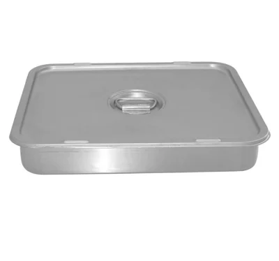 PRES BASKI TEPSİ KAPAKLI 0,80 MM SAPSIZ 40*50*5