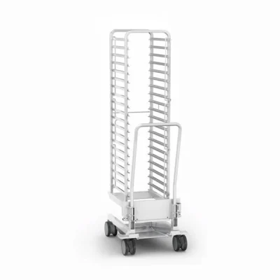 Rational Mobil Tepsi Standı Tıp 20-2/1 20 Raflı Ray Mesafesi 65Mm