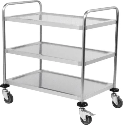 Atalay  ASA-860-3 Paslanmaz 3 Raflı Servis Arabası