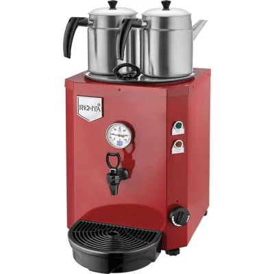 Remta DE12 2 Demlikli Jumbo 15 lt Çay Ocağı Kırmızı