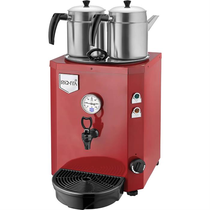 Remta DE12 2 Demlikli Jumbo 15 lt Çay Ocağı Kırmızı