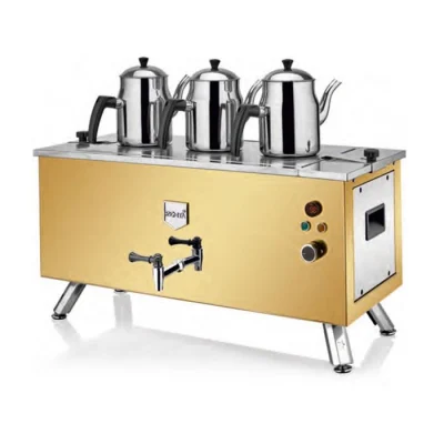 Remta EP03(L) Çift Cidarlı 3 Demlikli Elektrikli 31 lt Çay Ocağı Gold