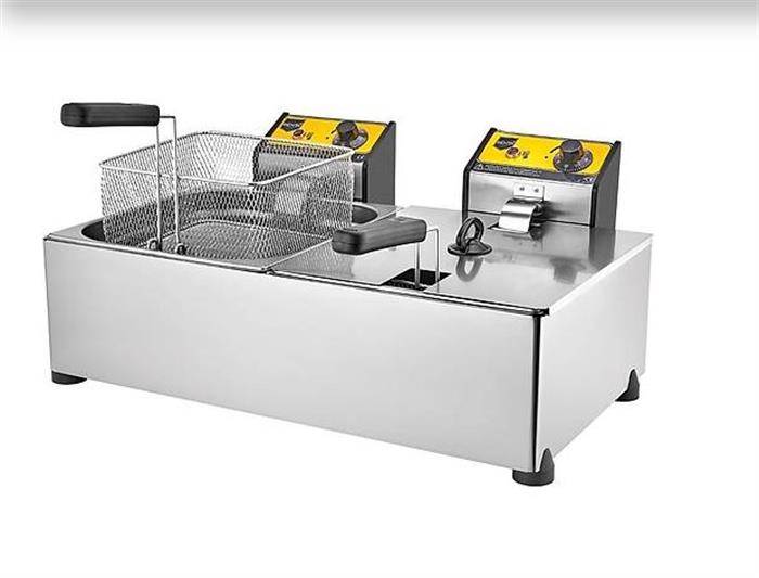 Remta R102 8+8 lt Sanayi Tipi Elektrikli Çiftli Fritöz