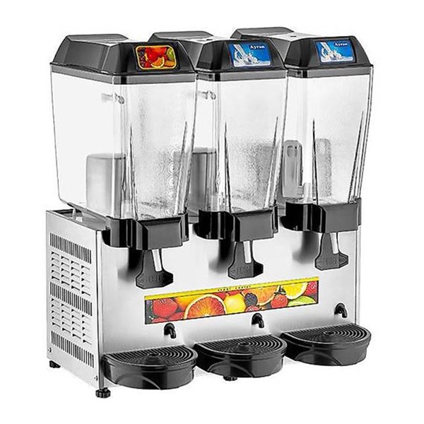 Remta ST19 Üçlü Şerbet & Ayran & Ayran Makinesi 3x20 lt Metalik Gri