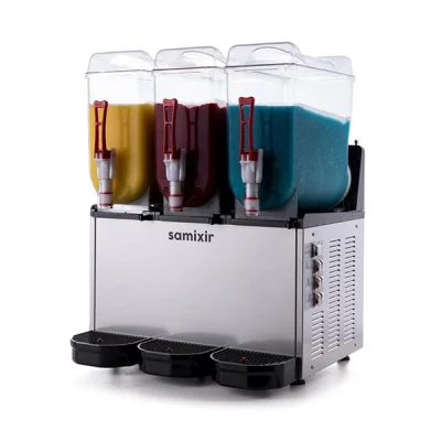 Samixir 12 + 12 + 12 L Slush Triple Buzlu İçecek Dispenseri Inox