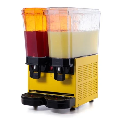 Samixir 20 + 20 L Klasik Twin Fıskiyeli Soğuk İçecek Dispenseri Sarı