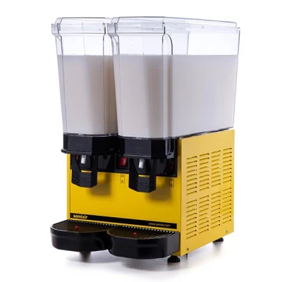 Samixir 20 + 20 L Klasik Twin Karıştırıcılı Soğuk İçecek Dispenseri Sarı