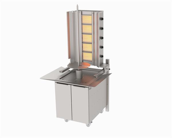 Atalay ADG-5DS Döner Ocağı 5 Gözlü Sabit Duvara Monte Döner Ocağı