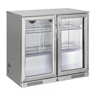 Senox SBC-250 İki Kapılı Bar Altı Şişe Soğutucu (Krom)