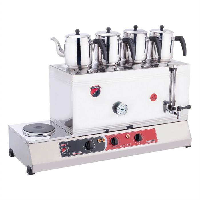 SilverInox 2083 85 Model 4 Demlikli Kaynaklı Elektrikli Çay Ocağı