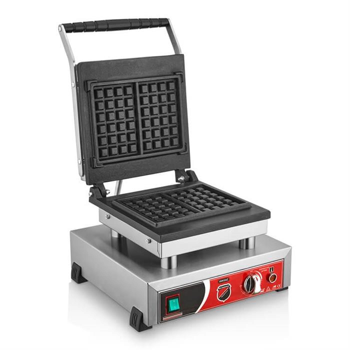 SilverInox 2147 Tekli Kare Waffle Makinesi