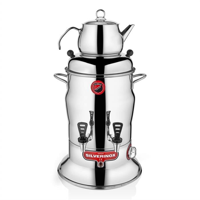 SilverInox 2200-1 Tek Demlikli Çay Semaveri 7 lt