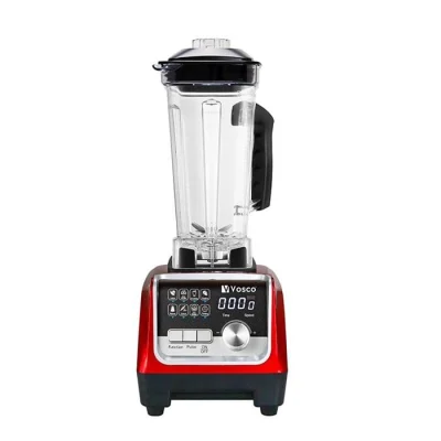 VOSCO Dijital Bar Blender Pro Buz Kırıcılı 2200W Kırmızı 2 LT
