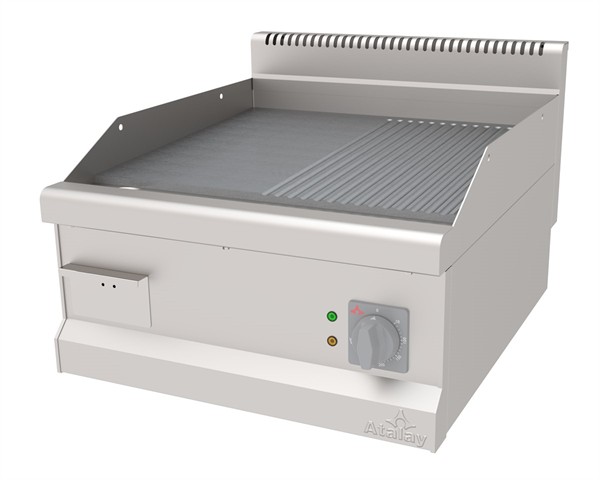 Atalay AEI-670-N CR Elektrikli Pleyt Izgara Oluklu Yüzey 60x70x30
