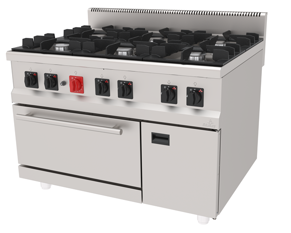 Atalay AGK-1290 Kuzine 6 lı Gazlı Fırınlı Kuzine Ce Belgeli 120x90x85