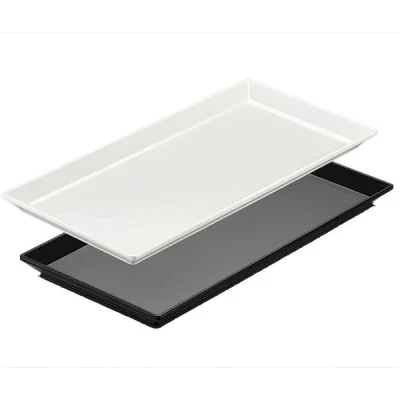 Biradlı Brd-103314 Açık Büfe Pastahane Sunum Tepsi 35X17X2 Cm Siyah