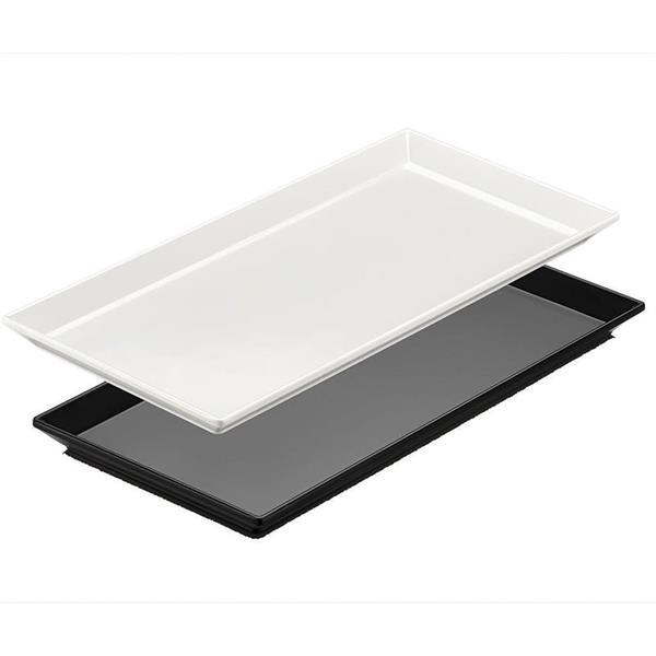 Biradlı Brd-103314 Açık Büfe Pastahane Sunum Tepsi 35X17X2 Cm Siyah