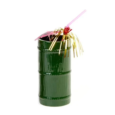 Biradlı Grv-20207 Seramik Tiki Mug 8x17 Cm  570 Cc Yeşil