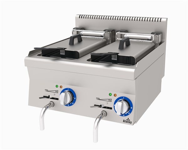 Atalay E AEF-660 Elektrikli Fritöz 2x9 Litre 60x60x30
