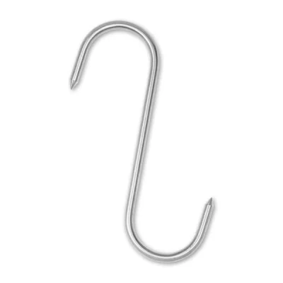 Pirge 81045 Butcher's PKG S Çengel Nikel 8mm-26cm (Mezbaha Askısı)